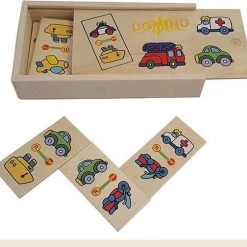 Merkloos Houten Domino Vervoer, In Houten Kistje