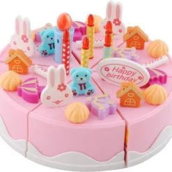 IsoTrade Sinterklaas Schoencadeau VERJAARDAGSCAKE 75 Stukjes Snijden, Versieren, Ijsje Eten, Koekjes Maken ! Verjaardagstaart -Kinderspellen Verkoopwinkel 550x506