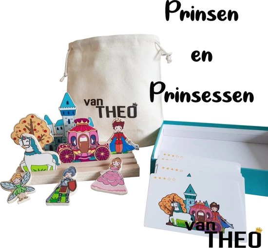 Van Theo® Diepte Puzzel - Prinsen & Prinsessen - Houten Puzzel - Smartgames - Speelgoed 3 Jaar 1 Van Theo® Diepte Puzzel - Prinsen & Prinsessen - Houten Puzzel - Smartgames - Speelgoed 3 Jaar