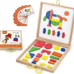 Vigatoys Mozaiek Magnetisch In Houten Kist