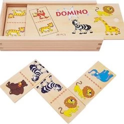 Houten Domino Jungle Dieren - 28 Pcs - Playwood