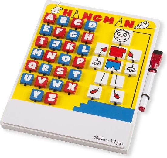 Melissa & Doug Galgje Op Reis - Wit Bord, Wisstift 3 Melissa & Doug Galgje Op Reis - Wit Bord, Wisstift - Afbeelding 3