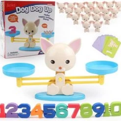 Ariko Montessori Reken Balans Spel Kitten - Kat - Poes - Leren Rekenen - Interactief Speelgoed - Telraam - Reken Weegschaal - Educatief