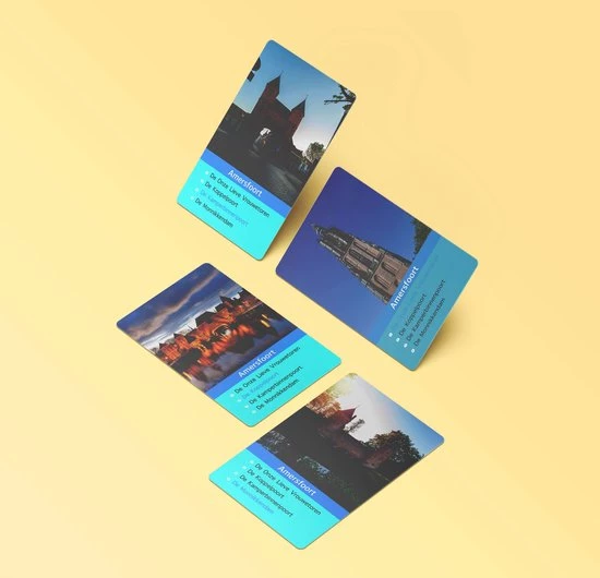 Huurdies Cadeautip! Kwartetspel Nederlandse Steden XL - Kwartetspel Volwassenen - Kwartetspel Kinderen Educatief - 48 Kaarten - 12 Kwartetten - Schoencadeautjes Sinterklaas 2 Huurdies Cadeautip! Kwartetspel Nederlandse Steden XL - Kwartetspel Volwassenen - Kwartetspel Kinderen Educatief - 48 Kaarten - 12 Kwartetten - Schoencadeautjes Sinterklaas - Afbeelding 2