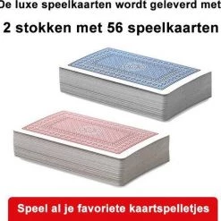 Merkloos Speelkaarten 4 Decks / Stokken Spelkaarten Kaarten Voor Klaverjassen, Toepen, Pokeren Black Jack En Meer Kaartspellen -Kinderspellen Verkoopwinkel 550x537 7