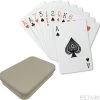 ESTARK Luxe Speelkaarten In Metal BOX - Plastic Coating - Poker Kaarten - Kaartspel - Spelkaarten - Spel Kaart - 56 Kaarten - Gezelschapsspel - Spelen - Playing Cards - In Blik