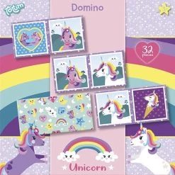 Totum Unicorn Totum Dominospel Unicorn - Eenhoorn Meisjes 32-delig -Kinderspellen Verkoopwinkel 550x547 4
