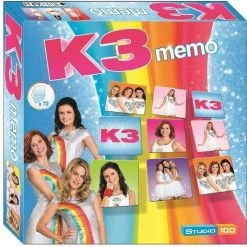 K3 - Kaartspel - Memo - Kijk Goed Naar De Leuke Foto's Van Jouw Favoriete K3-tjes En Zoek Waar Het Andere Kaartje Ligt - Met 72 Kaartjes -Kinderspellen Verkoopwinkel 550x547 5