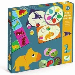 Djeco - Djeco Bingo Memo Domino Dinosauriërs 5 Djeco - Djeco Bingo Memo Domino Dinosauriërs -Kinderspellen Verkoopwinkel 550x547 6