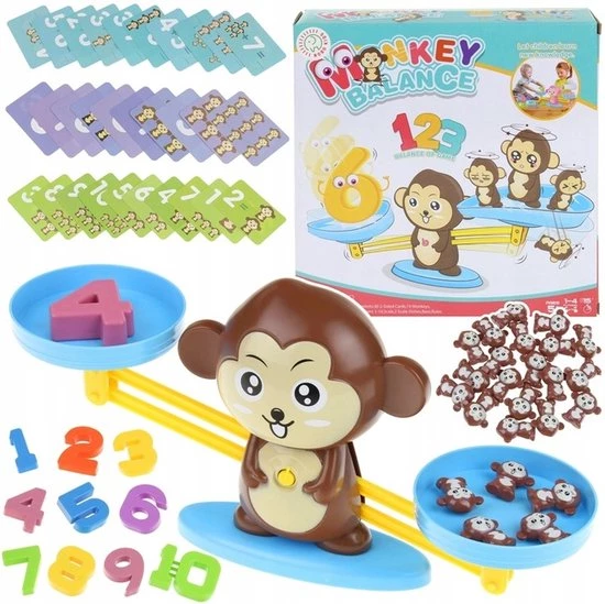 Mivida - Educatief Speelgoed - Leren Rekenen - Verschillende Levels - Spelend Leren - Tellen - 64 Stuks - Aap - Monkey Balance - Vanaf 3 Jaar - Montessori Speelgoed - Evenwicht - Leerzaam - Wiskunde 1 Mivida - Educatief Speelgoed - Leren Rekenen - Verschillende Levels - Spelend Leren - Tellen - 64 Stuks - Aap - Monkey Balance - Vanaf 3 Jaar - Montessori Speelgoed - Evenwicht - Leerzaam - Wiskunde