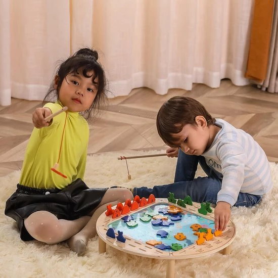 Vigatoys Viga Toys Visspel Junior 45 X 11 Cm Hout 45-delig 1 Vigatoys Viga Toys Visspel Junior 45 X 11 Cm Hout 45-delig