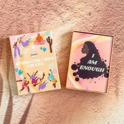 IMYOGI Positieve Bevestigingen Kaarten Voor Kinderen - Kindercadeautje Voor Kinderen - Positive Affirmation Cards For Kids - Yoga Mat Accessoires - Kerstcadeau - Kaartspel