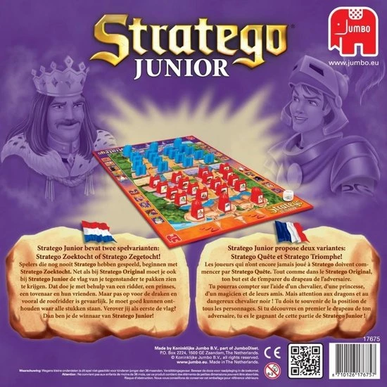 Hasbro Spellenbundel - 2 Stuks - Stratego Junior & Risk Junior 3 Hasbro Spellenbundel - 2 Stuks - Stratego Junior & Risk Junior - Afbeelding 3