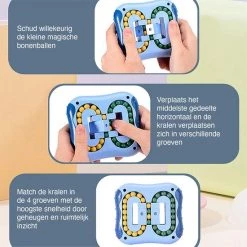 JUST23 Magic Bean Board - IQ Ball Brain Game - Anti Stress Speelgoed - Magic Puzzle - Speed Cube - Blauw -Kinderspellen Verkoopwinkel 550x550 249