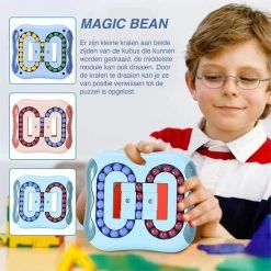 JUST23 Magic Bean Board - IQ Ball Brain Game - Anti Stress Speelgoed - Magic Puzzle - Speed Cube - Blauw -Kinderspellen Verkoopwinkel 550x550 250
