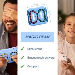 JUST23 Magic Bean Board - IQ Ball Brain Game - Anti Stress Speelgoed - Magic Puzzle - Speed Cube - Blauw -Kinderspellen Verkoopwinkel 550x550 251