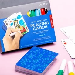Kikkerland Maak Je Eigen Speelkaarten - Inclusief Kaarten En Stiften - Creatief - Knutselen -Kinderspellen Verkoopwinkel 550x550 256