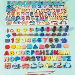 ProBits ? ProBits - 3D Voorschoolse Kinderen Educatief Speelgoed Houten Montessori Puzzel Rekenkundige Magnetische Vissen Digitale Vorm Bijpassende Bouwsteen Speelgoed -Kinderspellen Verkoopwinkel 550x550 272