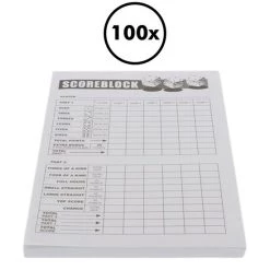 Merkloos Yahtzee Set Met Dobbelstenen En Scoreblok – Gezelschapsspel Voor Volwassenen En Kinderen – Speel Tot 600 Dobbelspellen -Kinderspellen Verkoopwinkel 550x550 85