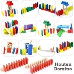 Isa's Friends Domino Stenen Set Hout 1000pcs - XXL Dominoset Incl. 32 Elementen En Accessoires -Kinderspellen Verkoopwinkel 550x551 2