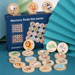 Wooden Toys Houten Memory Spel - 20 Delig - Memory Spelletjes Vanaf 3 Jaar - Houten Speelgoed - Schoencadeautjes Voor Kinderen - Zeedieren -Kinderspellen Verkoopwinkel 550x551 9