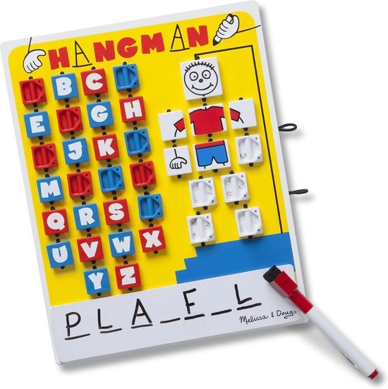 Melissa & Doug Galgje Op Reis - Wit Bord, Wisstift 1 Melissa & Doug Galgje Op Reis - Wit Bord, Wisstift