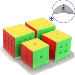 Qubuss & MoYu Puzzelkubus 2x2, 3x3, 4x4, 5x5 MoYu Speed Cube Gratis 4x Qubuss Cubestand -Kinderspellen Verkoopwinkel 550x553 3