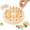 Toyfel Magnus Houten Memory Schaakspel Met Tas 18 Cm Memory Chess Montessori Educatief Speelgoed Voor Kinderen Spel Voor Logica & Co Rdinatie