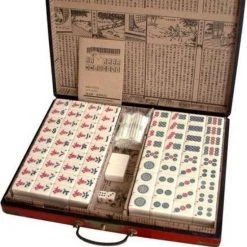 TA-HWA Mahjong Spel - In Luxe Houten Koffer L
