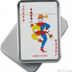 ESTARK Luxe Speelkaarten In Metal BOX - Plastic Coating - Poker Kaarten - Kaartspel - Spelkaarten - Spel Kaart - 56 Kaarten - Gezelschapsspel - Spelen - Playing Cards - In Blik -Kinderspellen Verkoopwinkel 550x572 3