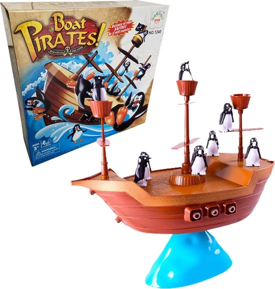 KidZzz® Piratenboot Spel Balans Speelgoed - Spelletjes Voor Kinderen - Gezelschapsspellen - Cadeau 1 KidZzz® Piratenboot Spel Balans Speelgoed - Spelletjes Voor Kinderen - Gezelschapsspellen - Cadeau