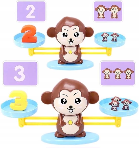 Mivida - Educatief Speelgoed - Leren Rekenen - Verschillende Levels - Spelend Leren - Tellen - 64 Stuks - Aap - Monkey Balance - Vanaf 3 Jaar - Montessori Speelgoed - Evenwicht - Leerzaam - Wiskunde 5 Mivida - Educatief Speelgoed - Leren Rekenen - Verschillende Levels - Spelend Leren - Tellen - 64 Stuks - Aap - Monkey Balance - Vanaf 3 Jaar - Montessori Speelgoed - Evenwicht - Leerzaam - Wiskunde - Afbeelding 5