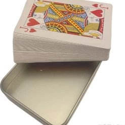 ESTARK Luxe Speelkaarten In Metal BOX - Plastic Coating - Poker Kaarten - Kaartspel - Spelkaarten - Spel Kaart - 56 Kaarten - Gezelschapsspel - Spelen - Playing Cards - In Blik -Kinderspellen Verkoopwinkel 550x610