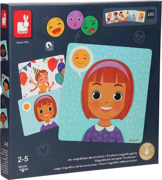 Janod Spel - Magnetische Emoties 20 Janod Spel - Magnetische Emoties - Afbeelding 20