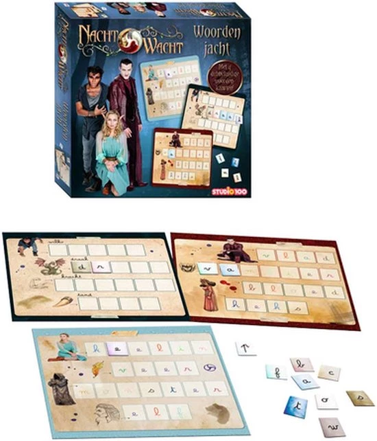 Nachtwacht Bordspel - Woordenjacht - Educatief Spel 4 Nachtwacht Bordspel - Woordenjacht - Educatief Spel - Afbeelding 4