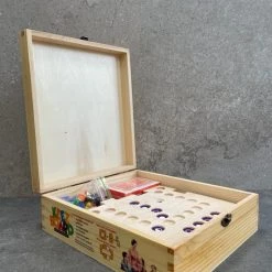 Merkloos Keezboard 4 Persoons Hout - Bordspel - Keezenspel - Keezen - Keezbord -Kinderspellen Verkoopwinkel 550x733 17