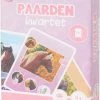Merkloos Paarden Kwartet - Roze / Multicolor - Karton - 2-4 Spelers - Vanaf 4 Jaar - Spel - Kaartspel - Speelgoed - Spelen - Kwartet