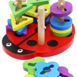 Iso Trade Educatief Houten Puzzel Lieveheerbeestje Voor Peuter En Kleuter Voor Het Stimuleren Van De Verbeelding En Plezier. Sinterklaas Schoencadeau. -Kinderspellen Verkoopwinkel 550x818 1